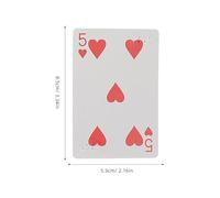 TOKIDNY Braille Playing Cards Large-Print Deck for Blind Adults and, Visual Impairment Aid with High-Contrast Braille Back, Suitable for Family Games and Travel Entertainment