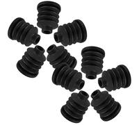 TOKIDNY Chair Leg Caster Insert Sleeves 10Pcs Plastic Anti-Slip Rods for Changing Table and Storage Rack, Furniture and Floor Protection for Nursery and Home