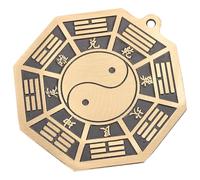 TOKIDNY Chic Decorative Gossip Mirror Brass Ornament Exorcism Function and Easy Care Copper Material, Feng Shui Hanging Ornament for Living Room and Family Home Décor