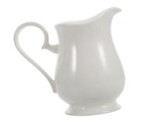 TOKIDNY Classic White Ceramic Milk Jug Small Creamer Pitcher with Handle for Milk Sauces Coffee Latte Art Elegant European Style Mini Pouring Jug for Home and Office