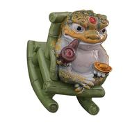 TOKIDNY Color Changing Frog Tea Pet Figurine Made of Sturdy Resin with Unique Design, Feng Shui Toad Statue That Attracts Wealth and Good Luck, for Tea Rooms and Desktops Decoration