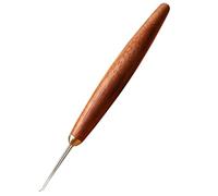 TOKIDNY Compact Fishing Knotting Tool Blood Sandalwood Stainless Steel Tying Device Ergonomic Non-slip Handle Portable Knotter for Anglers with Arthritis and Shaky Hands