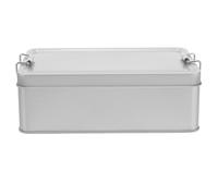 TOKIDNY Cookie Tin Creative Metal Biscuit Storage Box Medium Size with Lid for Christmas Cookies and Party Treats