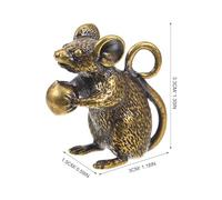 TOKIDNY Copper Rat Pendant 1.3X1.3 Inch Brass Mouse Charm Lightweight DIY Jewelry Making Accessory for Backpack Keychain