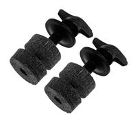 TOKIDNY Cymbal Holder Attachment Set with Bracket, 2pcs Black Felt Pads and Thumb Screw Wing Nut, Cymbal Felt Fastener Replacement for Drum Kit Accessories