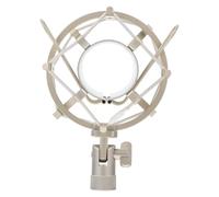 TOKIDNY Detachable White Microphone Shock Mount Stand, Adjustable Desk Mic Holder Bracket for Recording and Performance, Professional Microphone Mount for Studio and Live Use
