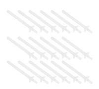 TOKIDNY Disposable White 110pcs Nose Hair Removal Wax Sticks Pp Material Waxing Applicator Sticks Easy to Carry Nostril Hair Wax Rods for Precise Nasal Removal for Men and Women