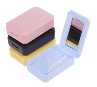 TOKIDNY Elegant Portable Lens Case Makeup Mirror 4pcs Lens Applicator Remover Tool for Eye Care on The Move