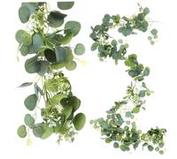 TOKIDNY Faux Eucalyptus Garland Lightweight Greenery Vine for Home and Wedding Decoration Low Maintenance Artificial Eucalyptus Decor for DIY Wreaths and Wall Art
