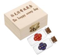 TOKIDNY Fetal Hair Keepsake Box with Protective Storage for Umbilical Cord and First Hair Versatile Newborn Case for Cherished Memories and Elegant Option