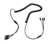 TOKIDNY Flexible Backup Camera Extension Cable Spring Retractable Rear View Wire for Trucks Trailers Rvs Weatherproof Spiral Cord for Reverse Camera Signal Stability and Multichannel Video
