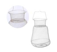 TOKIDNY Folding Fishing Net Durable Iron Wire Design Lightweight Fishing Tool for Crab Lobster and Shellfish Catching for Lake Use Random Color