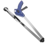 TOKIDNY Folding Trash Picker Garbage Grabber with Comfortable Grip Trigger Foldable Stainless Steel and Rubber Reacher up Tool for Outdoor Lawn Behind Appliances Use, for People