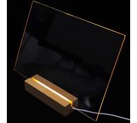 TOKIDNY Frameless Writing Board Acrylic Note Board Stylish Simple and Chic Design Lightweight Convenient to Write Easy to Carry for Office and School Use