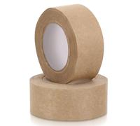TOKIDNY Framing Tape Water Activated 2 Rolls Brown Kraft Paper Tape for Art Preservation and Multi-Purpose Packaging