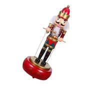 TOKIDNY Funny Nutcracker Ornament Home Decor Nutcracker Ornaments Party Decor Music Figurine Musical Boxes Red