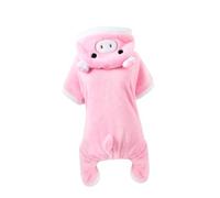 TOKIDNY Funny Pet Dog Cat Clothes Pink Pig Costume for Halloween Christmas Dress Up Cosplay Soft Pet Dog Clothes Size S