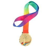 TOKIDNY Gold Cycling Trophy Medal with Neck Ribbon Award Medals for Bicycle Racing Competition Winners for Sports Excellence