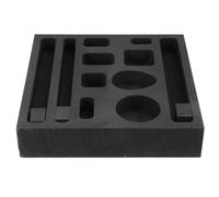 TOKIDNY Graphite Ingot Mold 11-Hole Square Casting Crucible for Jewelry Making Metal Melting Gold Processing Tool