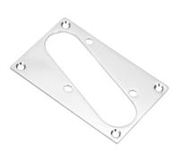 TOKIDNY Guitar Pickup Mounting Ring Silver Metal Single Coil Pickup Frame for Electric Guitar Replacement Accessory Compatible with Strat Style