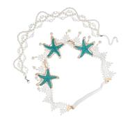 TOKIDNY Hair Accessories Fine Workmanship Elegant Bohemian Style 2pcs Sea Star Pearl Headband Set Fabric Material for Women, for Party and Birthday Occasions