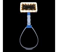 TOKIDNY Handheld Glass and Bright Light with 5X Magnification Lightweight Frame Compact Magnifier for Reading, Visual Assistance for Elderly and Seniors