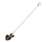 TOKIDNY Heart Shaped Iron Letter Charm Accessories for Tumbler Cups with Initial Id, Reliable Multifunctional Black Cup Charm Necklace for Daily Activities and Formal Events