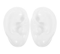TOKIDNY High Simulation Silicone Ear Mold Teaching Model for Ear Cleaning Practice and Hearing Aid Display Realistic Texture with Smooth Delicate Surface for Student Training and