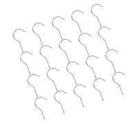 TOKIDNY Iron Pants Clip Hooks Universal Compatibility 20pcs with Thickened Round Flat Hooks Silver for Clothes Hangers for Travel on The Go Use