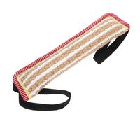 TOKIDNY Jute Dog Tug Large Dog Training Bite Pillow Interactive Chew for Pet Play and Bite Force Development