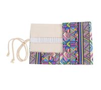 TOKIDNY Large Capacity Roll up Pencil Case for Pens and Paintbrushes, Portable Cloth Pencil Roll with Decorative Shape, Prevents Pen Points from Breaking, for Art Students and School Use