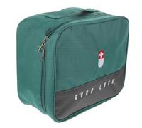 TOKIDNY Large Capacity Travel Medical Organizer Medicine Storage Bag Waterproof Oxford Cloth Multi-Grid Design 9.82x7.86x5.31inch Practical Portable Medicine Bag for Outdoor Traveling