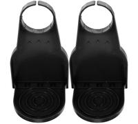 TOKIDNY Laundry Soap Drip Catcher 2Pcs Foldable Leak-Proof Plastic Cup Holders with Softener Liquid Dispenser Tray for Washing Machine Laundry Accessories Black