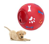 TOKIDNY Leakage Ball Dog Large Red Interactive Food Dispensing Training Supply with Pleasant Scent for Mental Stimulation and Slow Feeding Puppies and Adult Dogs
