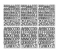 TOKIDNY Letter Stickers 6 Sheets Black Vinyl Learning Aid and Tear Resistant Alphabet Decals for Wall Decoration and Classroom Bulletin Boards for Early Learners