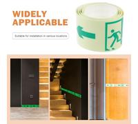 TOKIDNY Luminous Warning Sign Tape Facility Caution Decal Self-illuminating Safety Path Sticker for Apartment Hallways Routes Easy Installation