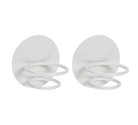 TOKIDNY Makeup Sponge Holder Wall Mounted Rack Powder Puff for 2pcs Small Sundries, Beige Carbon Steel Makeup Sponge Organizer and for Indoor Storage and Salon Use