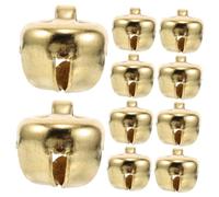 TOKIDNY Metal Christmas Decorative Bells 0.6cm Gold Sleigh Bells Set Loud Sound for Diy Ornaments