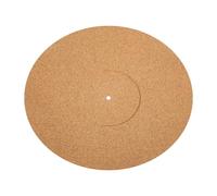 TOKIDNY Natural Cork Turntable Mat with Groove Anti-vibration Vinyl Record Player Pad Lightweight Protective Platter Slipmat for Phonographs and Record Players