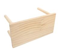 TOKIDNY Natural Wooden Hamster Cage Platform with Legs for Climbing and Exploring Small Pet Activity Stand for Hamsters Chinchillas Squirrels and Guinea Pigs Space-saving Indoor Outdoor