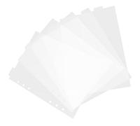 TOKIDNY Notebook Index Dividers 6pcs A5 PVC Binder Tabs 6 Holes Vertical Top Tabs for Administrative Professional Day Organiser