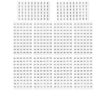 TOKIDNY Numbered Nail Polish Bottle Stickers 8mm Peel and Stick Self-Adhesive Number Labels 001-120 for Inventory and Organization, 10 Sheets 001-60 061-120 Numbers