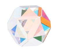 TOKIDNY Optical Glass Prism Multifaceted Color Crystal for Physics Experiments and Sun Catcher Beads Refractive Spectrum Teaching Tool for Science Education and Home Decor