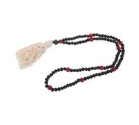 TOKIDNY Orthodox Christian Adjustable and Resisting Slipping with 110 Wooden Beads Prayer Rope Traditional Prayer Design with Cross Pendant and Tassel, for Church Worship and Traveling