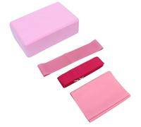 TOKIDNY Pink Yoga Tool Kit Stretch Band Resistance Ring Yoga Brick for Home Gym Workout Lightweight Fitness Supplies for Women