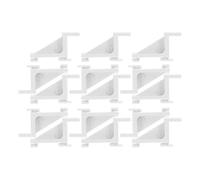 TOKIDNY Plastic Freezer Shelf Clip 15Pcs White Shelf Support Hooks for Freezer Organiser and Fridge Storage