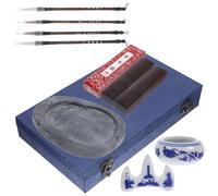 TOKIDNY Portable Ink Brush with Ink Stone Chinese Calligraphy Kit for Beginners and Students Lightweight and Compact for Easy Storage and Traditional Writing Practice