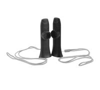 TOKIDNY Professional Kazoo Set 2pcs Black and Grey with Diaphragms, Portable Plastic and Solid Wood Kazoo Musical Instruments for Adults and, Beginner Party for Music Teaching and