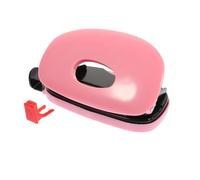 TOKIDNY Professional Two Hole Puncher Adjustable Paper Punch Tool for A4 Sheets, Office Accessory Manual Hole Maker for Crafting and Filing, Pink