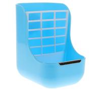 TOKIDNY Rabbit Food Feeder Rack Blue Hanging Grass Holder and Fixed Cage Manger for Guinea Pig, Bunny, and Chinchilla Feeding